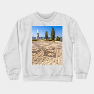 calçada portuguesa. portuguese stone paving. Empire Plaza. Lisbon Crewneck Sweatshirt